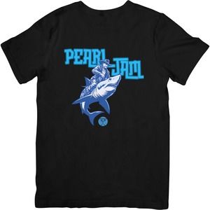 Pearl Jam T-Shirt - Shark Cowboy Tribute Tee, Graphics Unisex Shirt